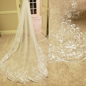 Ivory Cathedral Length Wedding Veil